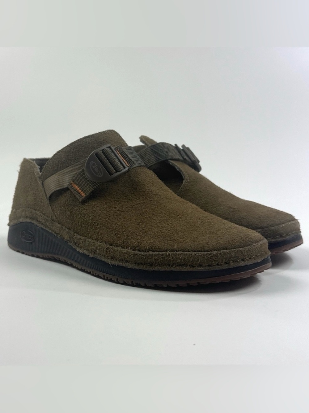 Chaco Paonia Clogs Brown Suede Womens 12 Shoes Boho Wool Blend Lining JCH108932
